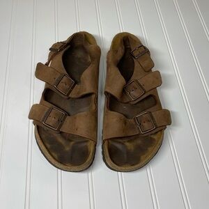 Birkenstock Sandals Milano Brown Leather